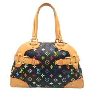 Louis Vuitton Claudia Handbag Monogram Multicolor Black